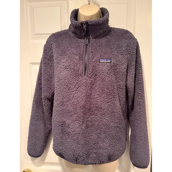 Patagonia Women’s Sherpa Fleece 1/4 Zip Pullover Gray Small - Picture 2 of 10